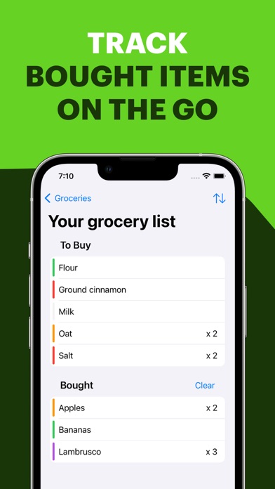 Cart - Easy Grocery List Screenshots