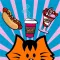 Kikimoji Food - Cat Stickers