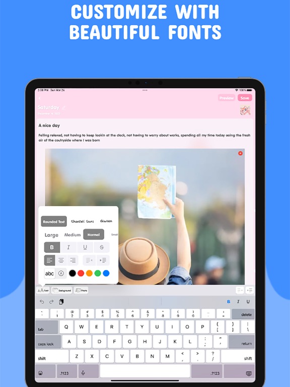 Secret Diary - Diary with Lock iPad Screenshots