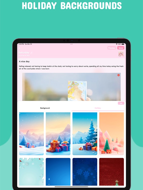Secret Diary - Diary with Lock iPad Screenshots