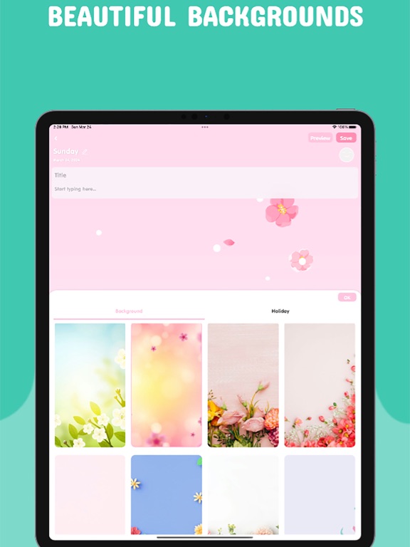 Secret Diary - Diary with Lock iPad Screenshots