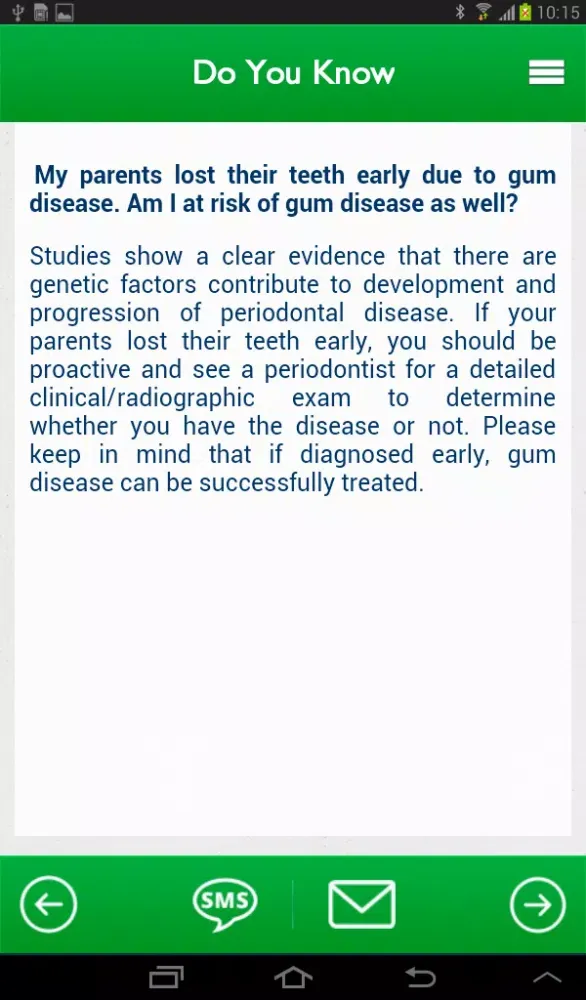 iDental Care App Screenshots