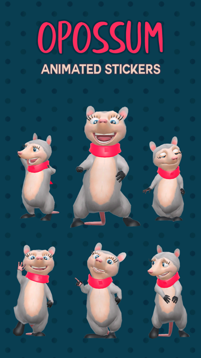 Opossum Emoji Animated Sticker Screenshots