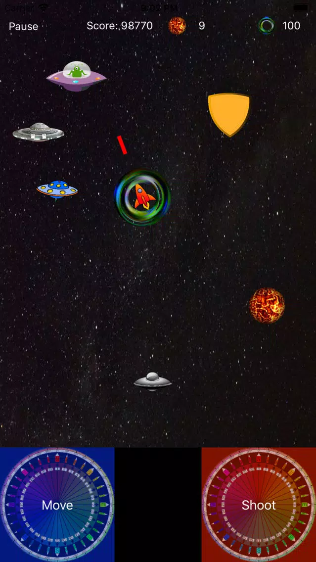 Ảnh chụp màn hình của UFO Frenzy