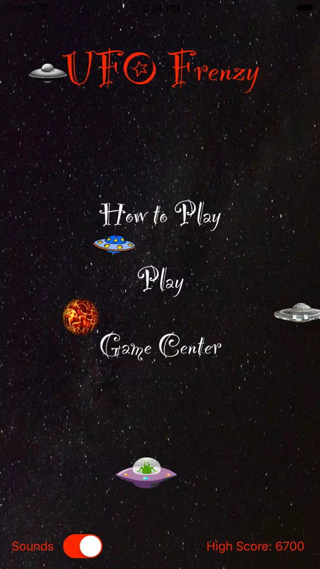 Ảnh chụp màn hình của UFO Frenzy