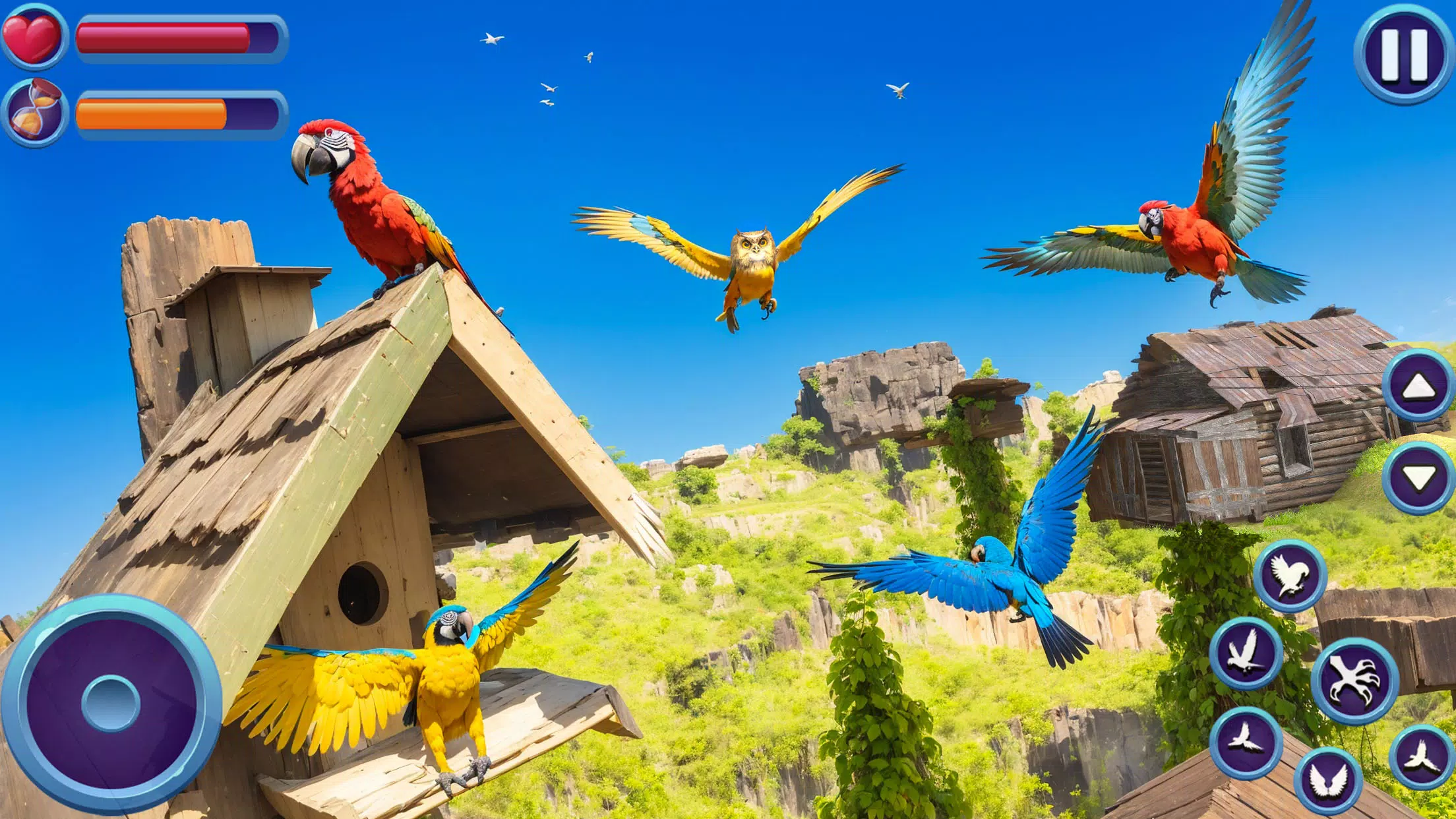 Tangkapan layar My Parrot Life Simulator Game
