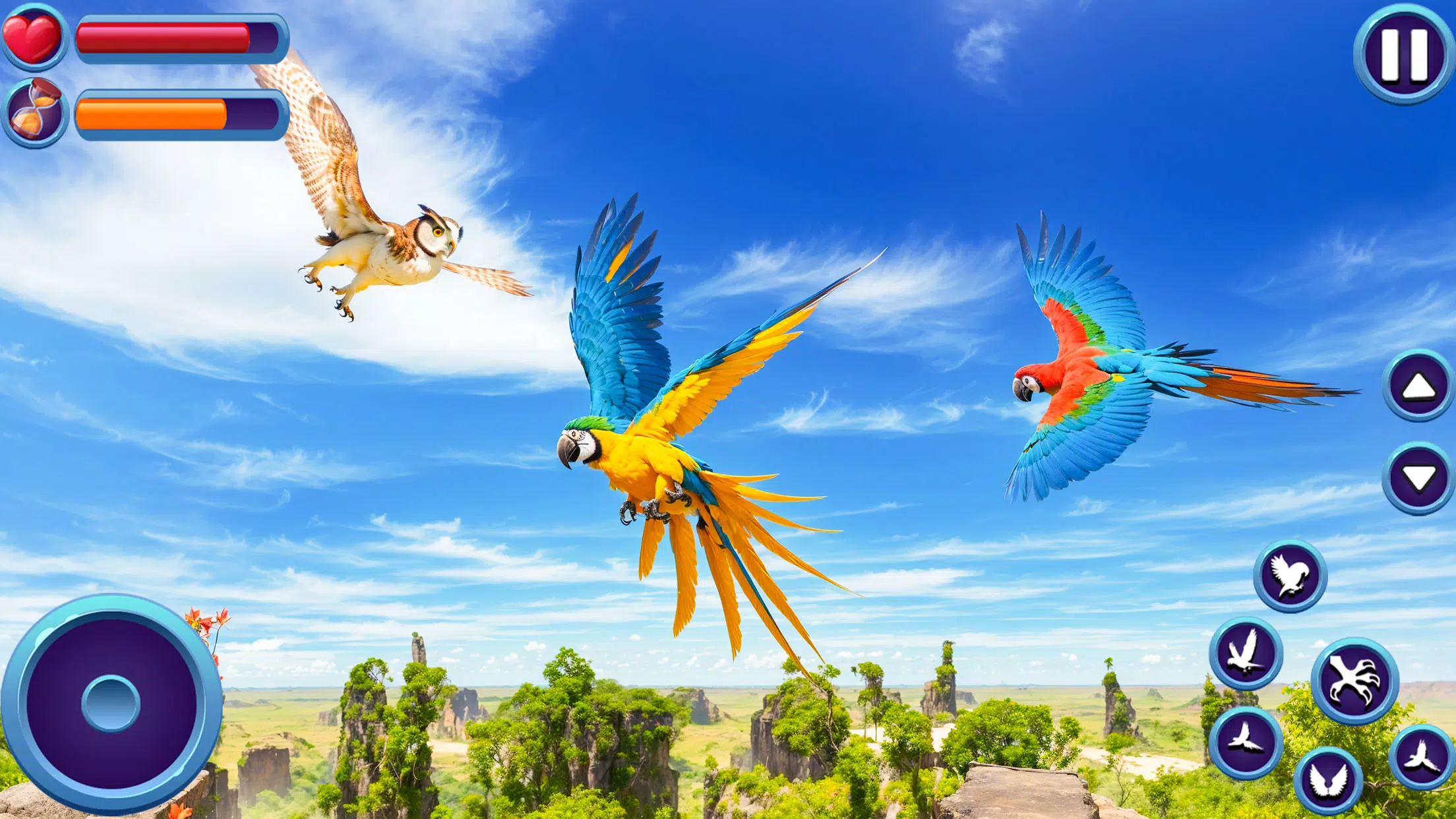 Tangkapan layar My Parrot Life Simulator Game
