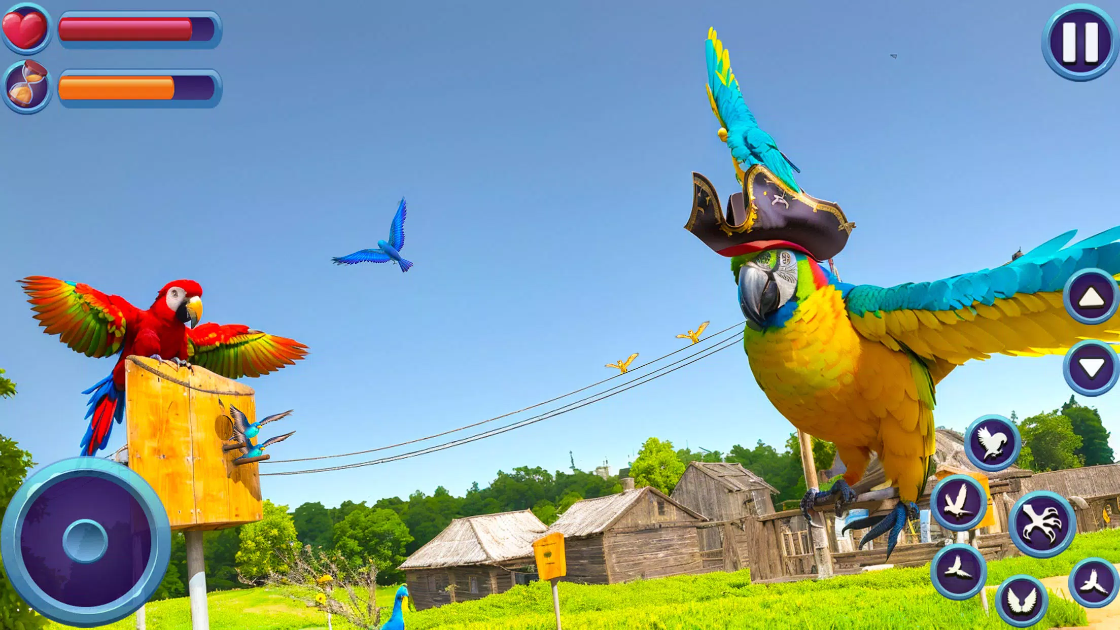 Tangkapan layar My Parrot Life Simulator Game