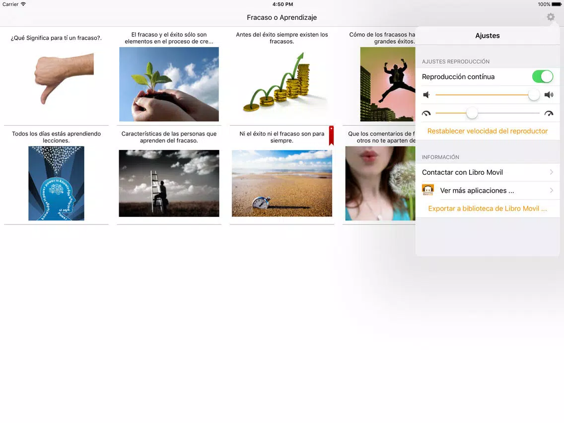 Fracaso o Aprendizaje - Audiolibro de Autoayuda iPad Screenshots