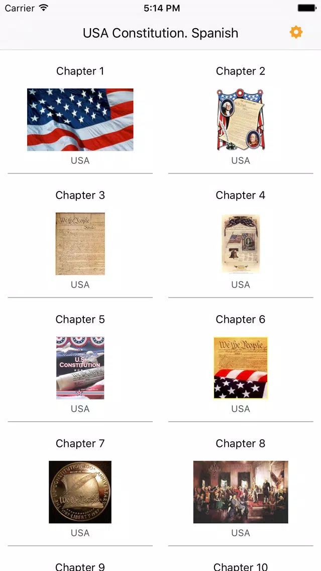 USA Constitution. Spanish Audiobook Screenshots
