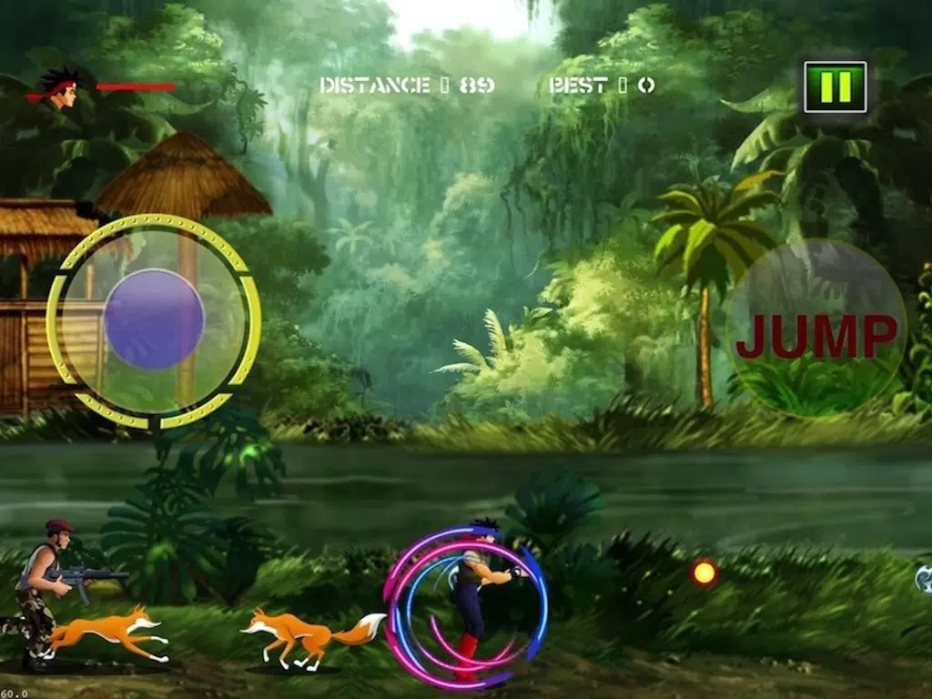 Ninja Vs Guerilla - Shoot Out in the Jungle iPad 应用截图