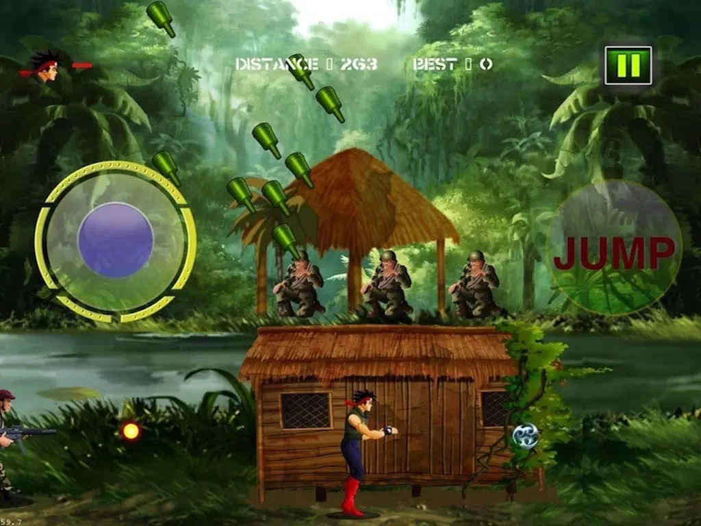 Ninja Vs Guerilla - Shoot Out in the Jungle iPad 应用截图