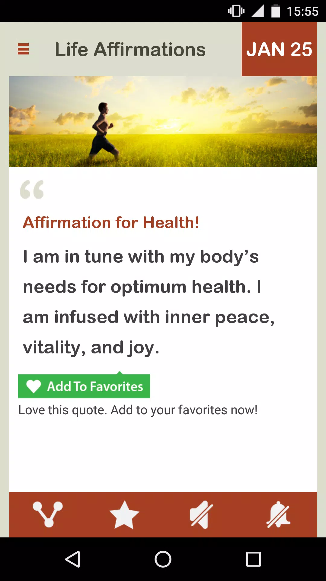 Tangkapan skrin Life Change Affirmations Daily
