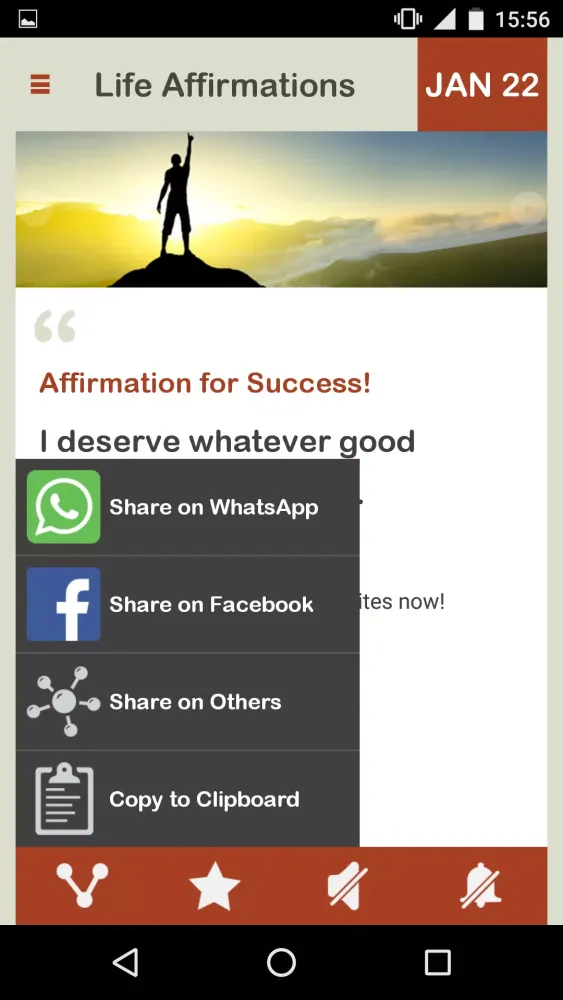 Life Change Affirmations Daily Screenshots