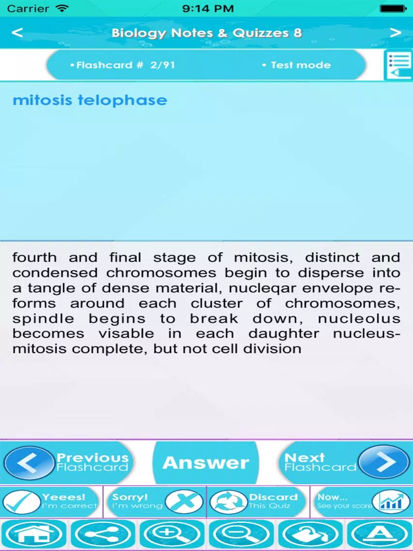 Biology Exam Review : 3200 Quiz & Study Notes iPad Screenshots