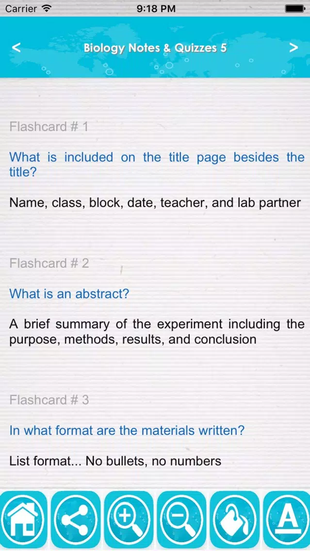 Biology Exam Review : 3200 Quiz & Study Notes Screenshots