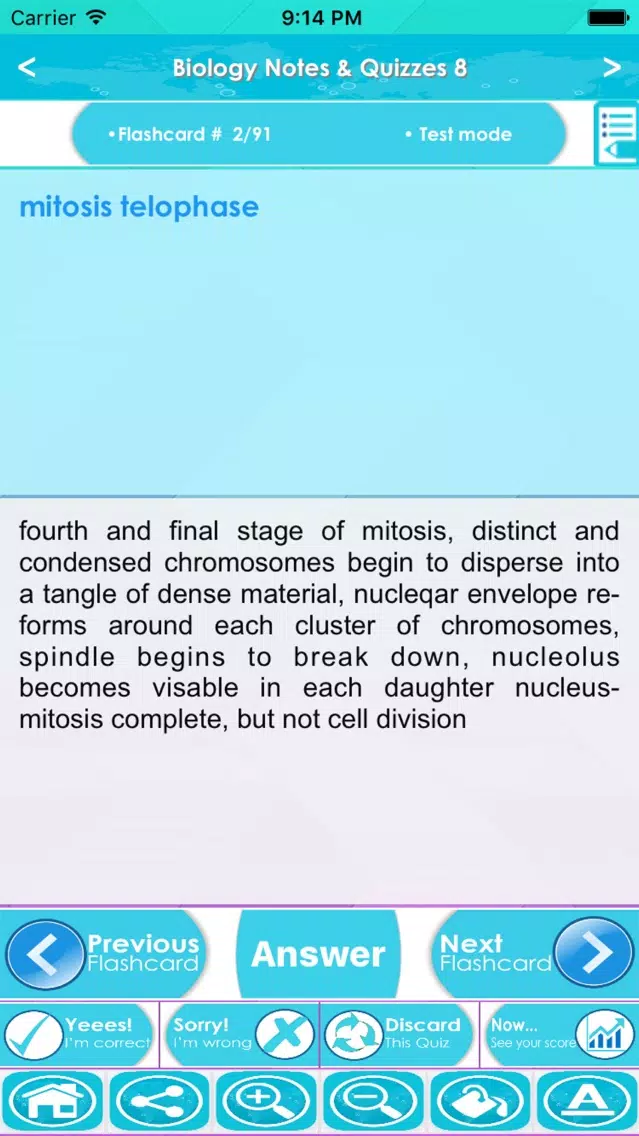 Biology Exam Review : 3200 Quiz & Study Notes Screenshots