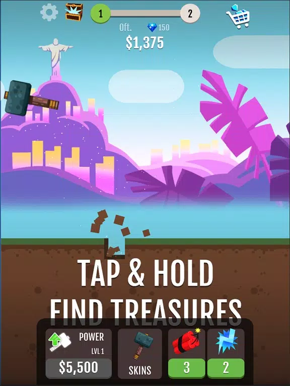 Ảnh chụp màn hình của Hammer Jump iPad 