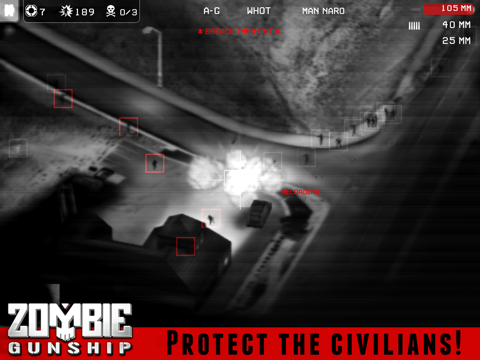 Screenshot di Zombie Gunship Free: Gun Down Zombies iPad 