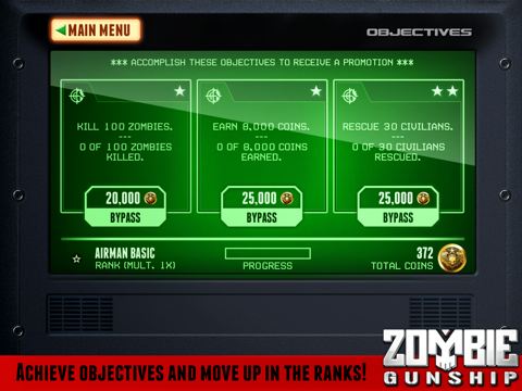 Screenshot di Zombie Gunship Free: Gun Down Zombies iPad 