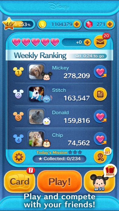 Capturas de tela do LINE: Disney Tsum Tsum