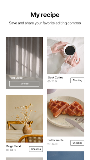 Foodie - Filter & Film Camera Screenshots