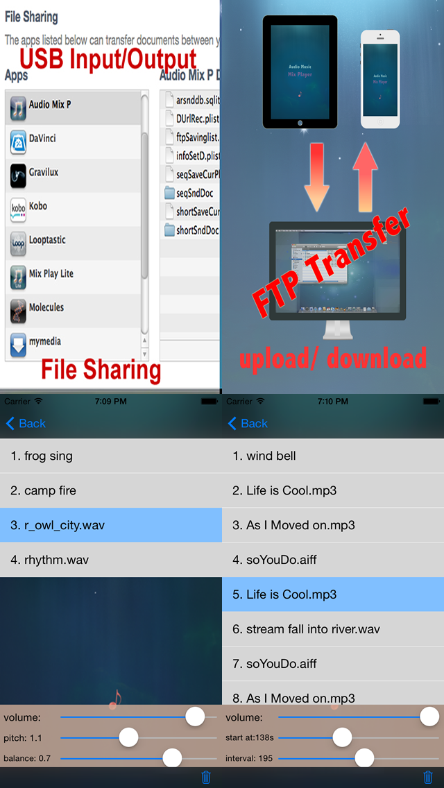 Audio Mix Player HD Lite Screenshots