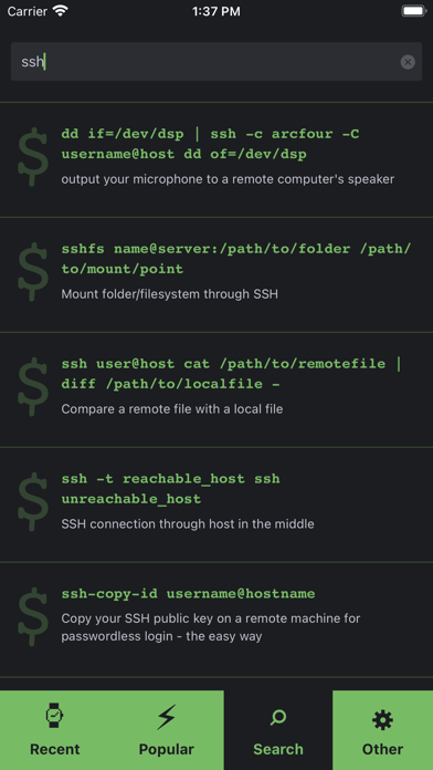 Command Line Fu Screenshots