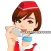 Flight Attendant Emoji Sticker
