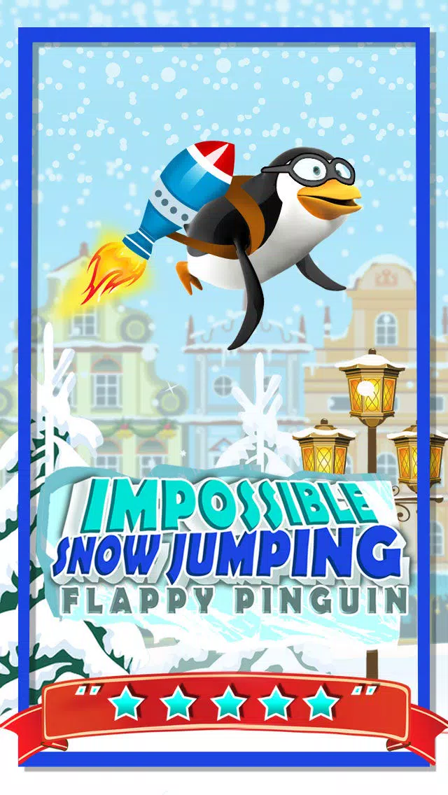 Impossible Rocket Penguin Snow Jumping Free - Flappy Bird Edition应用截图