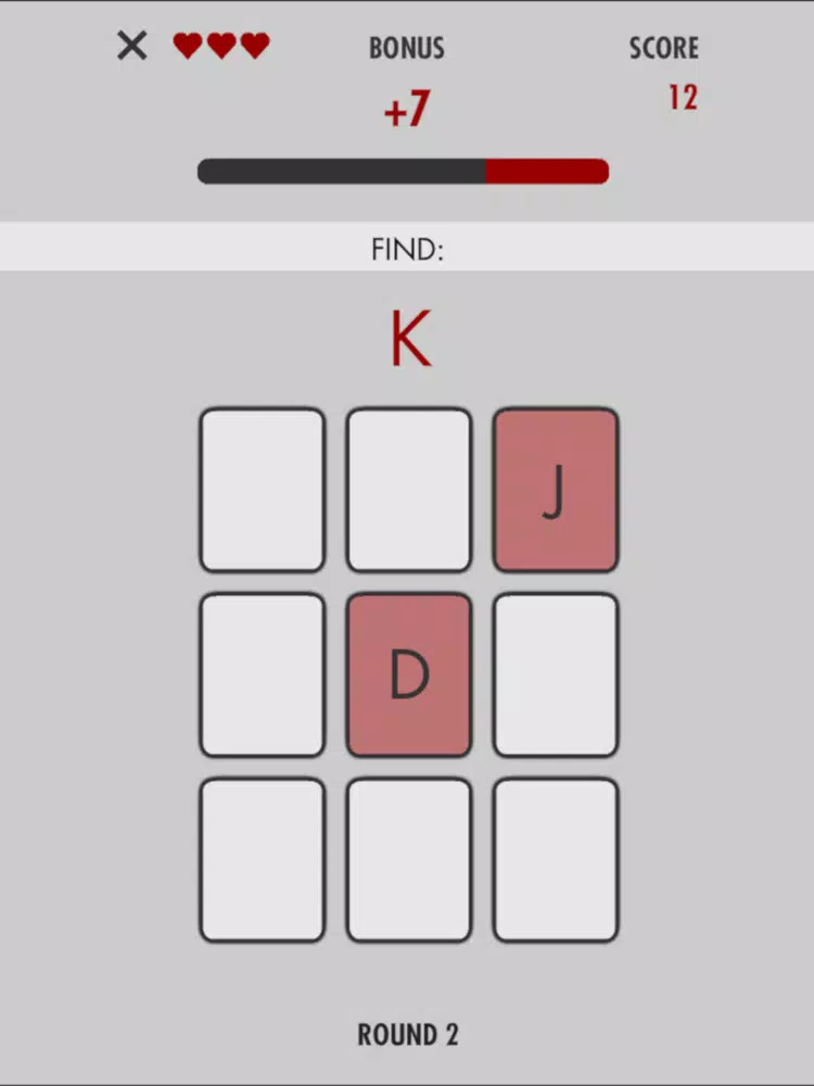 Brain Cards Game iPad Screenshots