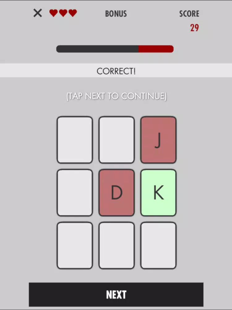 Brain Cards Game iPad Screenshots