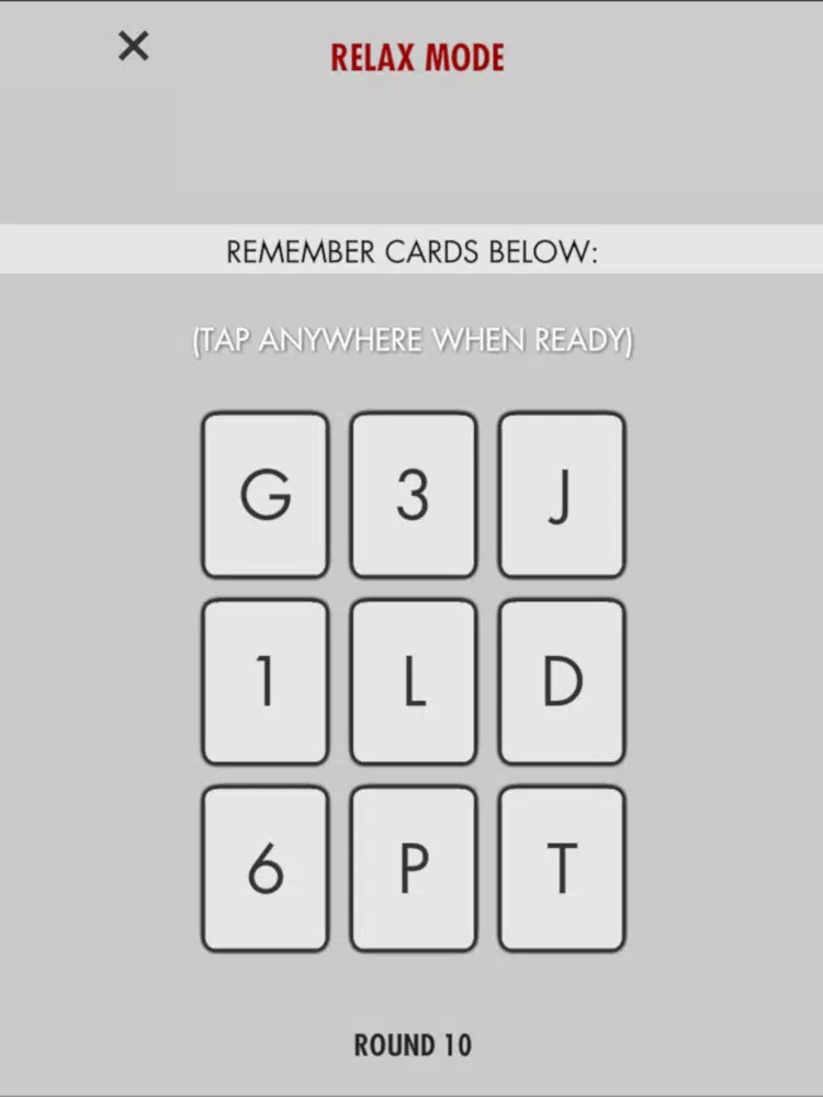 Brain Cards Game iPad Screenshots