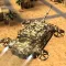 Futuristic flying USA army tank