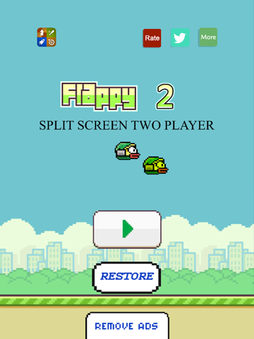Capturas de tela do Flappy 2 Players iPad 