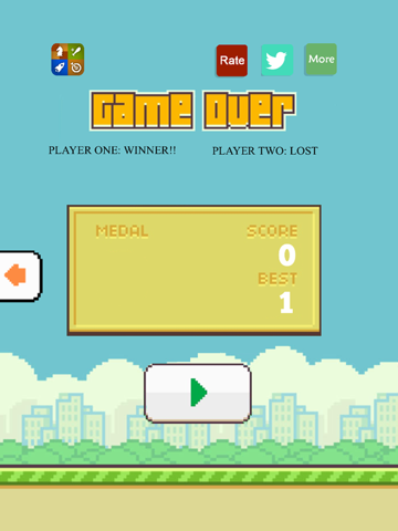Capturas de tela do Flappy 2 Players iPad 