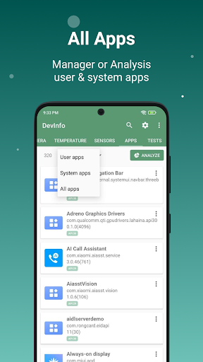 Device Info: View phone info Screenshots