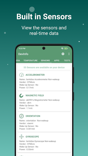 Device Info: View phone info Screenshots