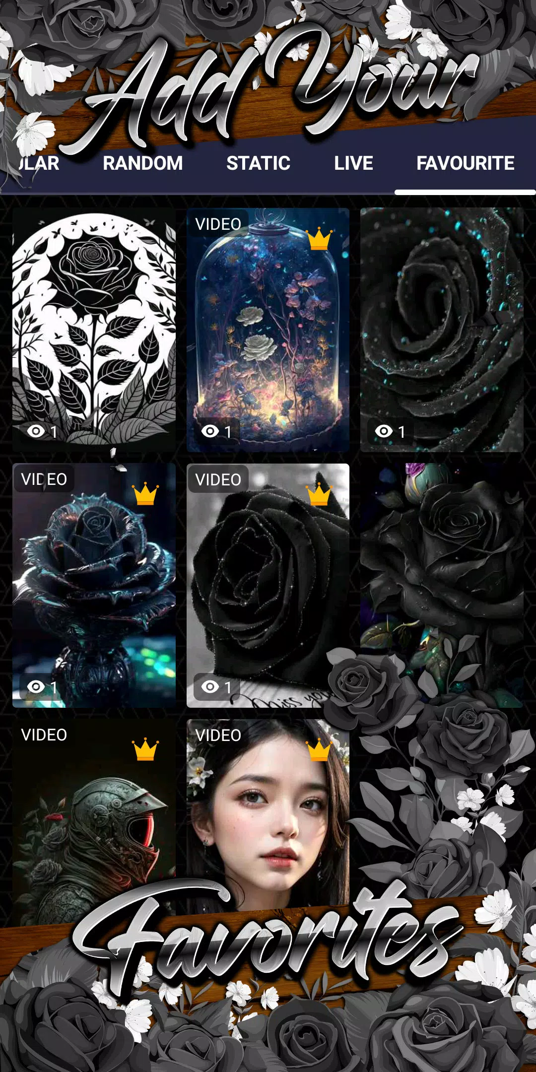 black rose wallpaper Screenshots