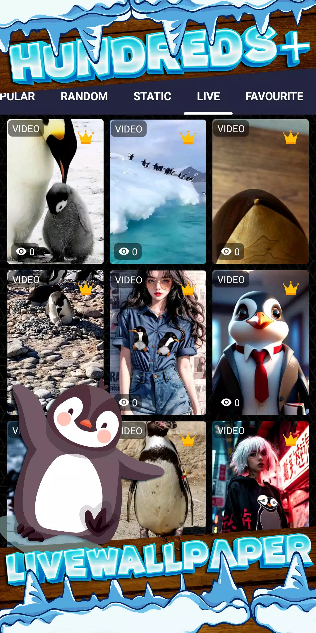 penguin wallpaper Screenshots