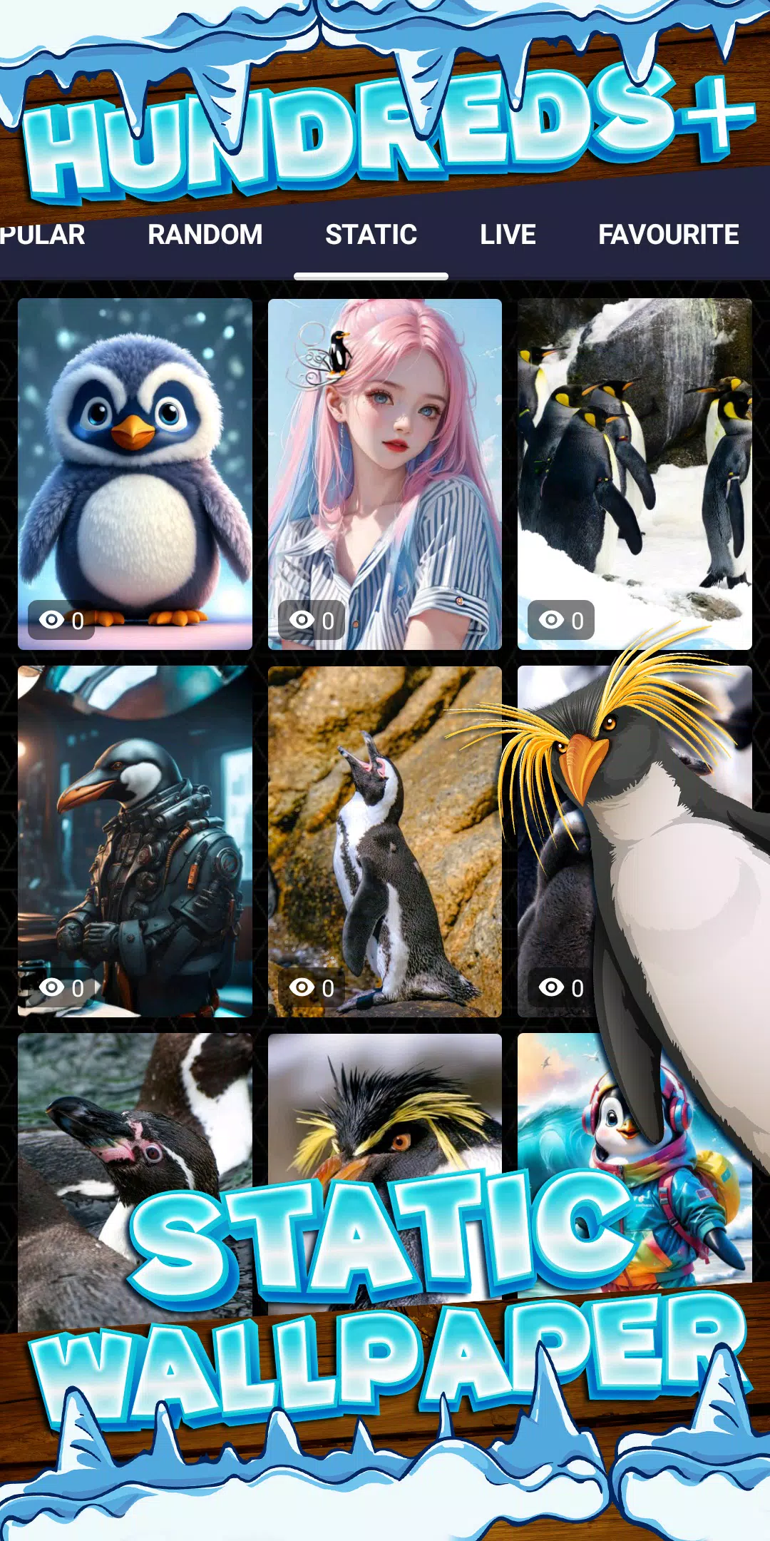 penguin wallpaper Screenshots