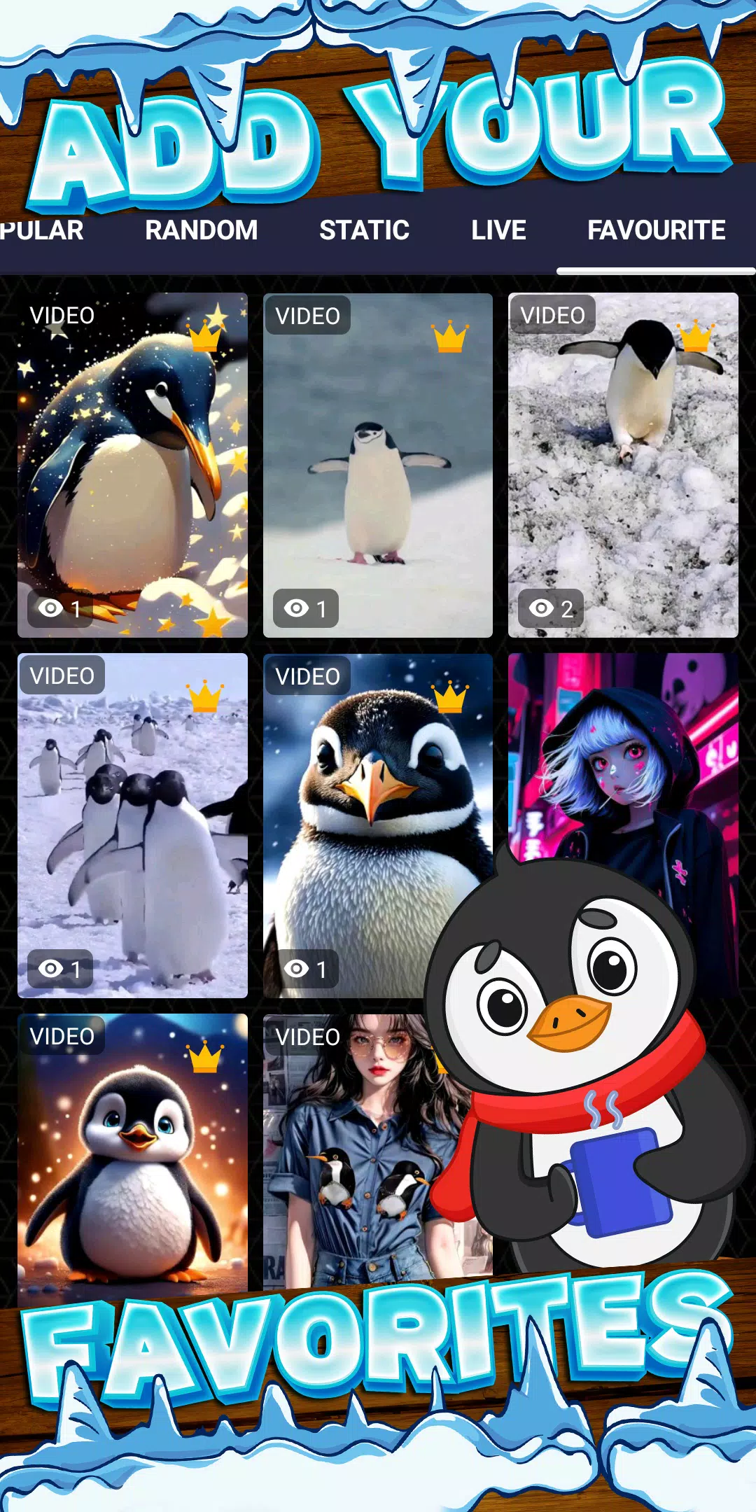 penguin wallpaper Screenshots