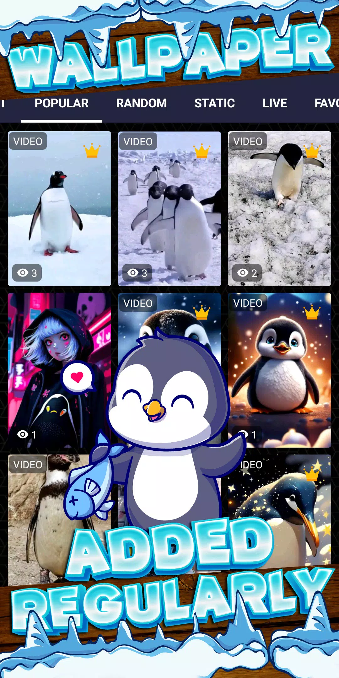 penguin wallpaper Screenshots