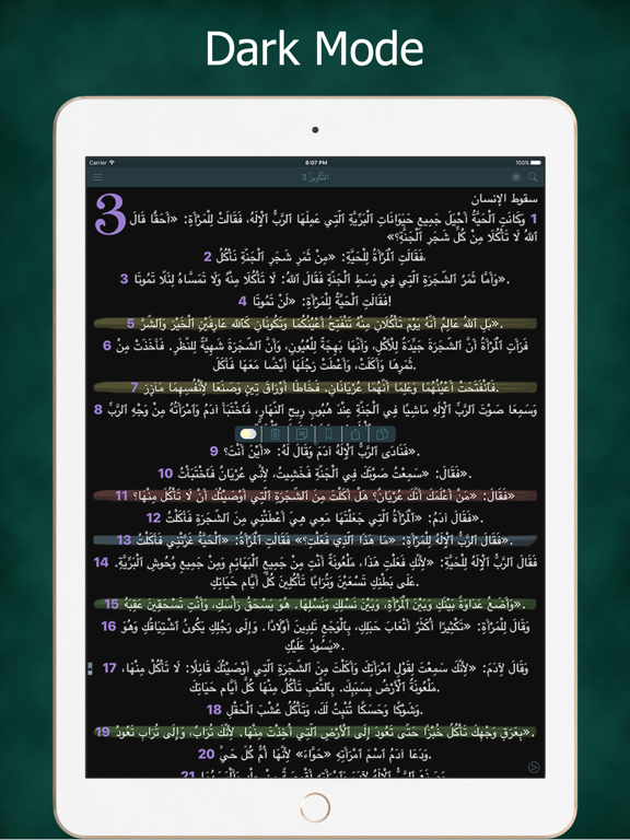 Arabic Audio Bible Scripture iPad Screenshots