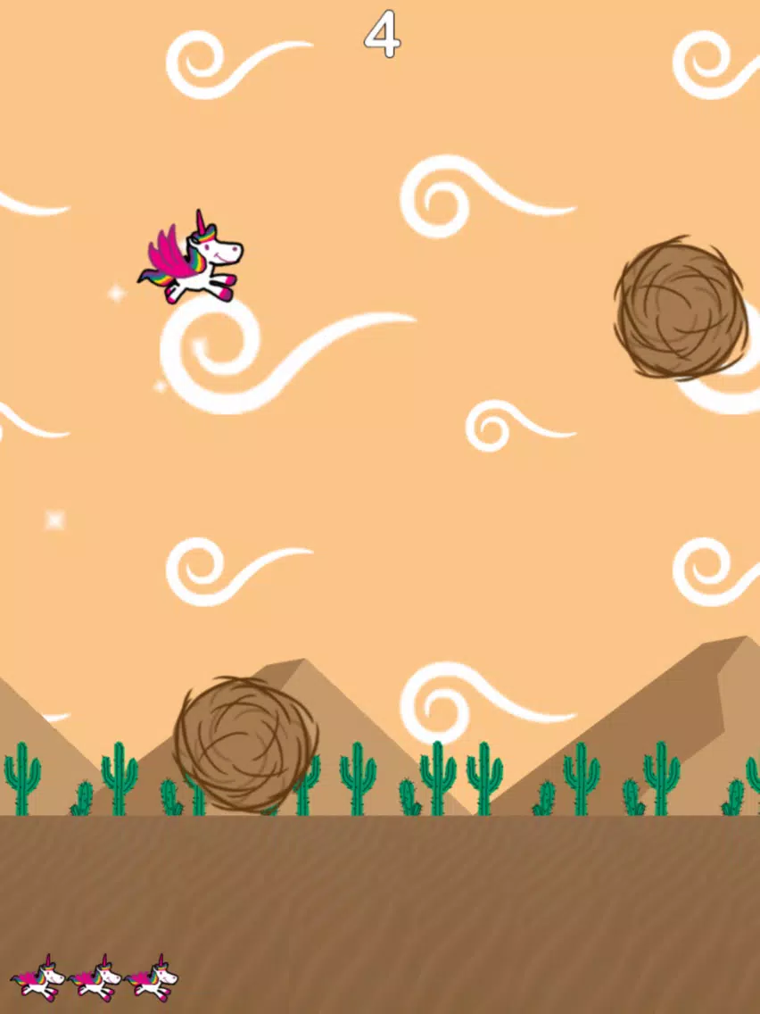 Dodger the Unicorn - Flappy Adventure iPad  স্ক্রিনশট