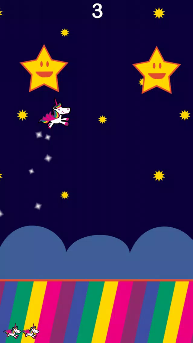 Dodger the Unicorn - Flappy Adventure স্ক্রিনশট