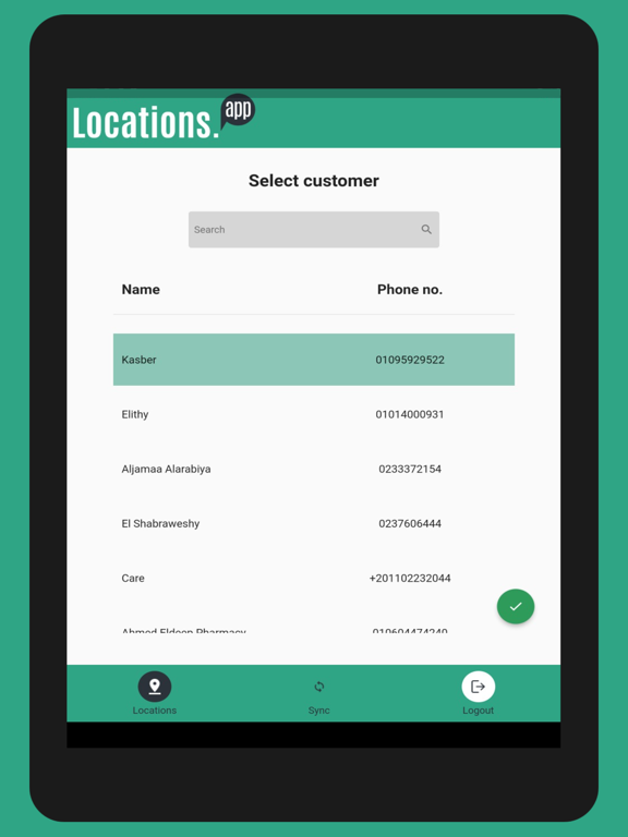 Tacitapp Locations iPad Screenshots