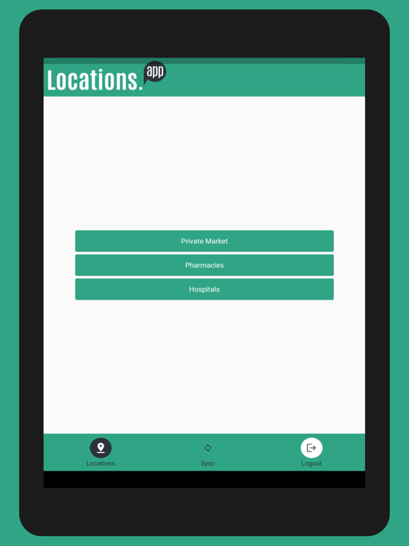 Tacitapp Locations iPad Screenshots
