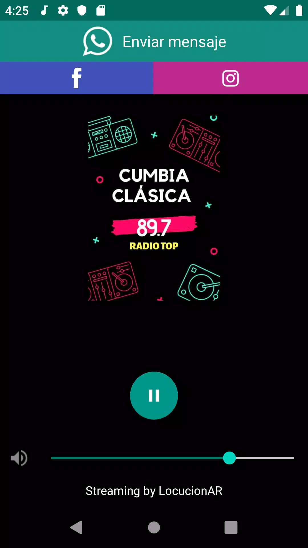Cumbias Santafesinas top 89.7 fm Screenshots