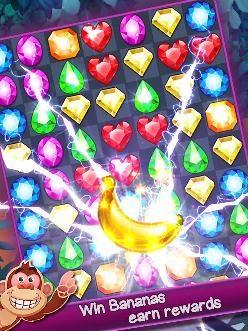 Jewel Banana - Match 3 Puzzle iPad 스크린샷